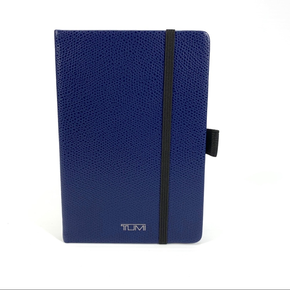 Tumi Province Blue Leather Notebook